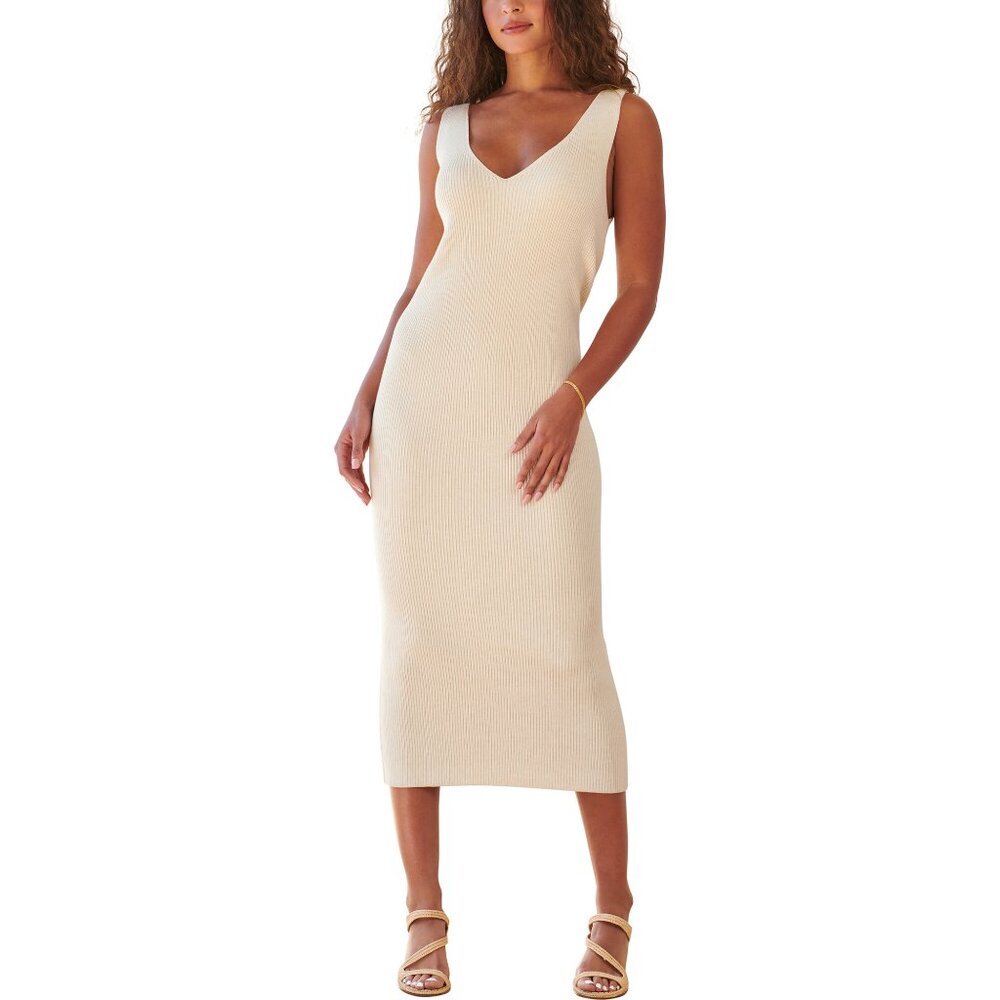 WVN Women's Tank Sweater Dress XL (cream)